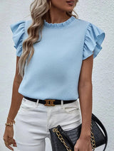 Ärmlös blus dam