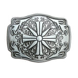 Bältespänne kors silver ornament kristen