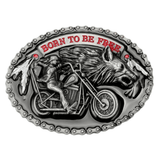 Bältesspänne Born to Be Free western motorcykel