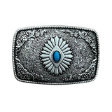 Bältesspänne celtisk stam western stil turkos sten