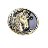 Bältesspänne cowboy 3D hästhuvud