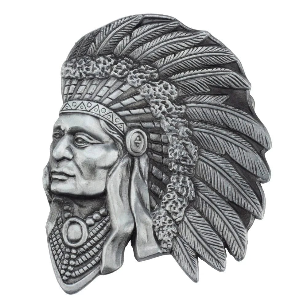Bältesspänne cowboy indian hövding western stil för män