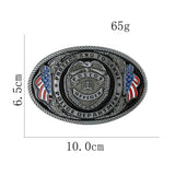 Bältesspänne polis märkesdesign amerikansk stil