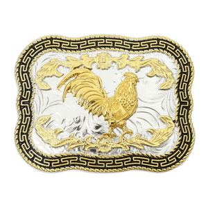 Bältesspänne western i silver- och guldfärg Modell 3