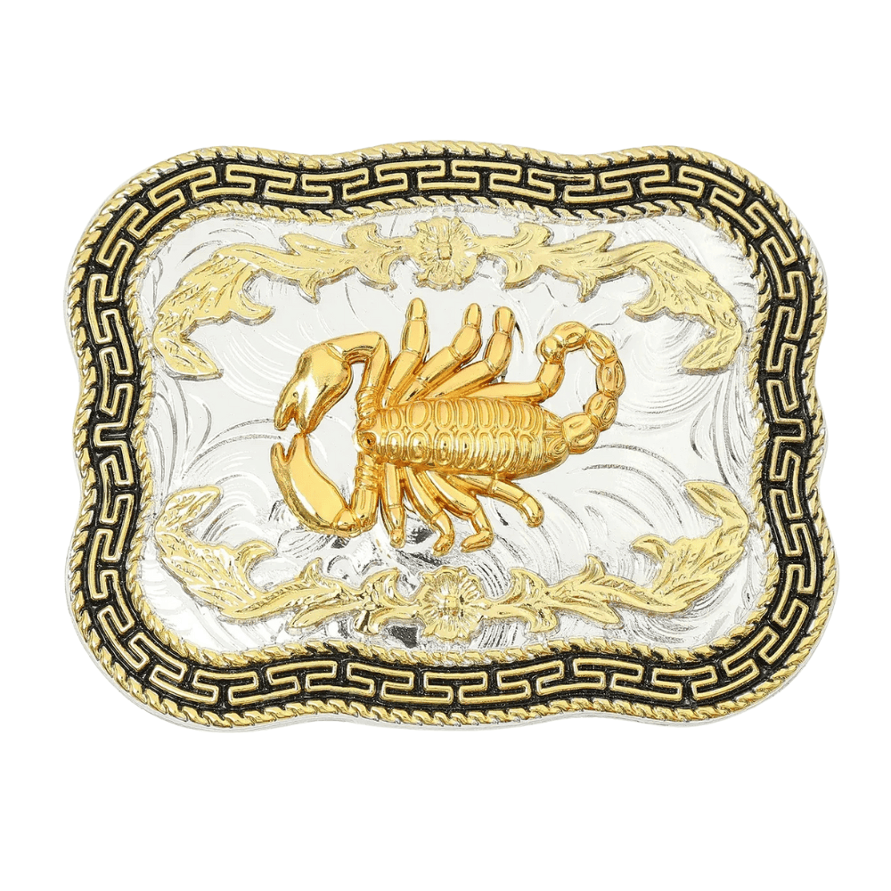 Bältesspänne western i silver- och guldfärg Modell 7