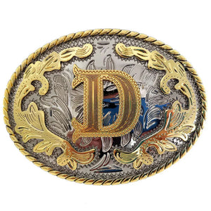 Bältesspänne western med bokstav D