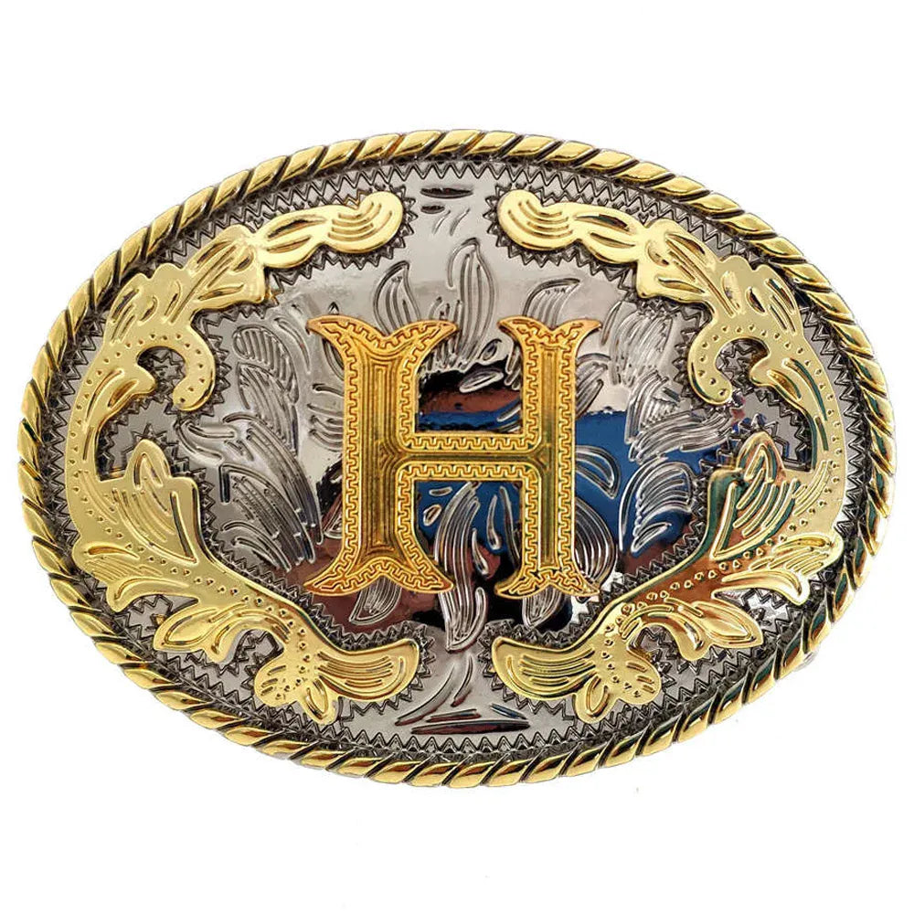 Bältesspänne western med bokstav H