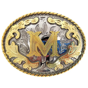 Bältesspänne western med bokstav M