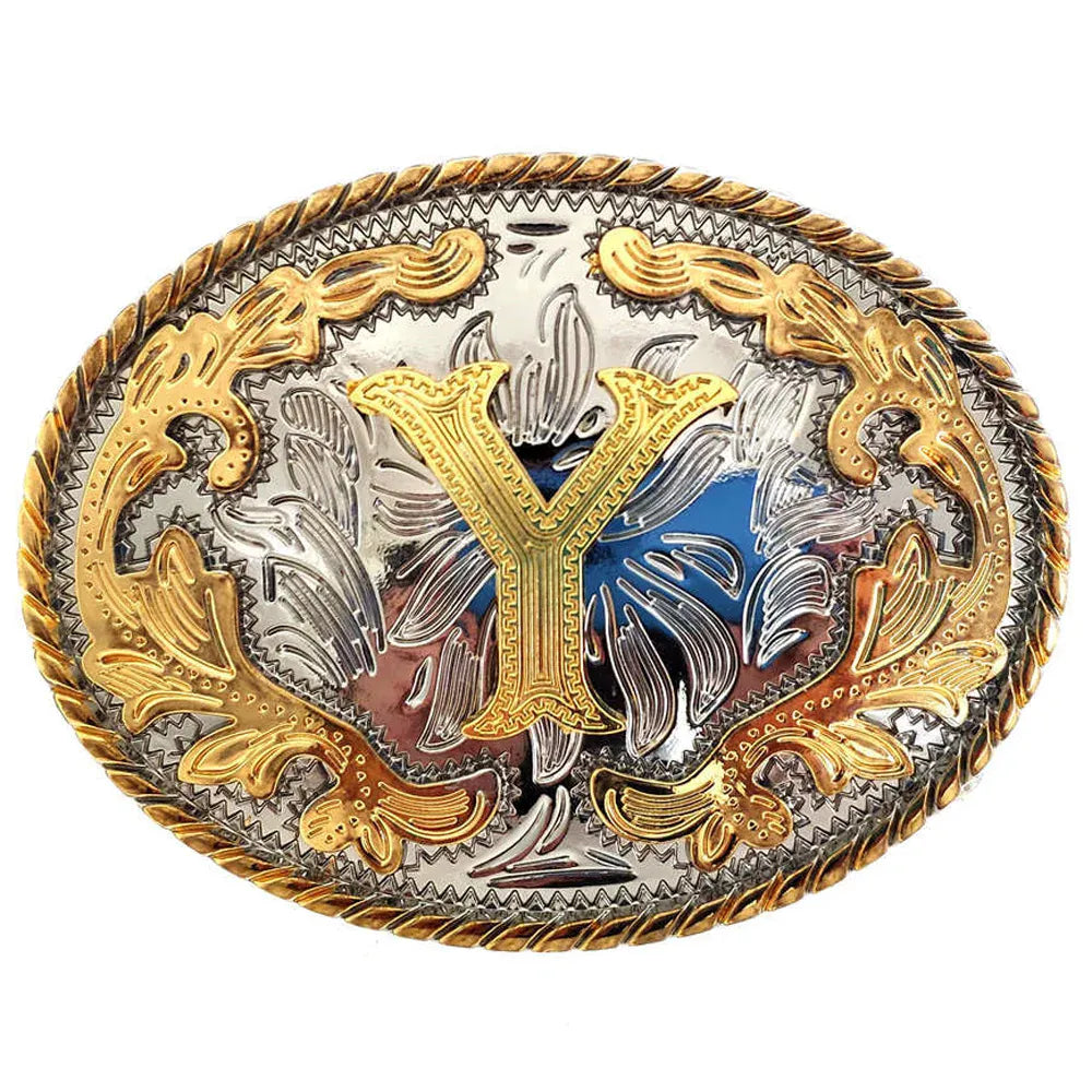 Bältesspänne western med bokstav Y