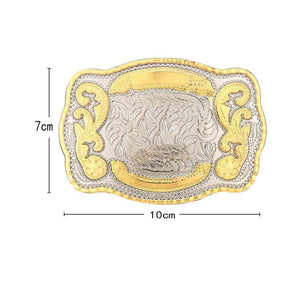 Bältesspänne western med graverad initial