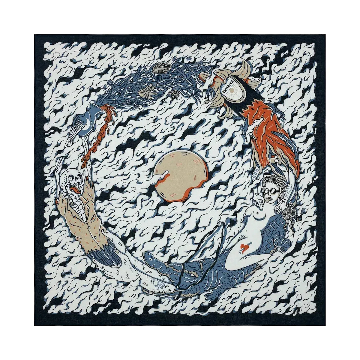 Bandana med konstnärligt motiv