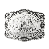 Bison Bältesspänne Silver