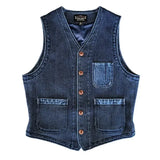 Blå cowboy arbetsväst