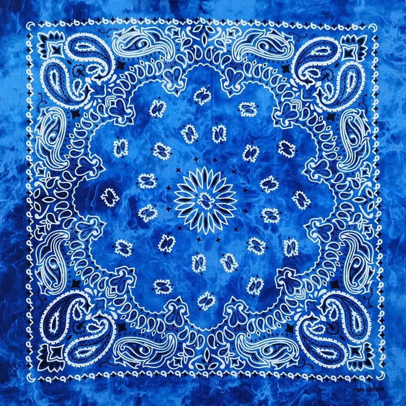 Blå Tie-Dye Bandana