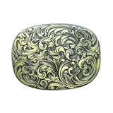 Blommig Bältesspänne Oval Design