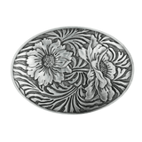 Blommig Bältesspänne  Oval