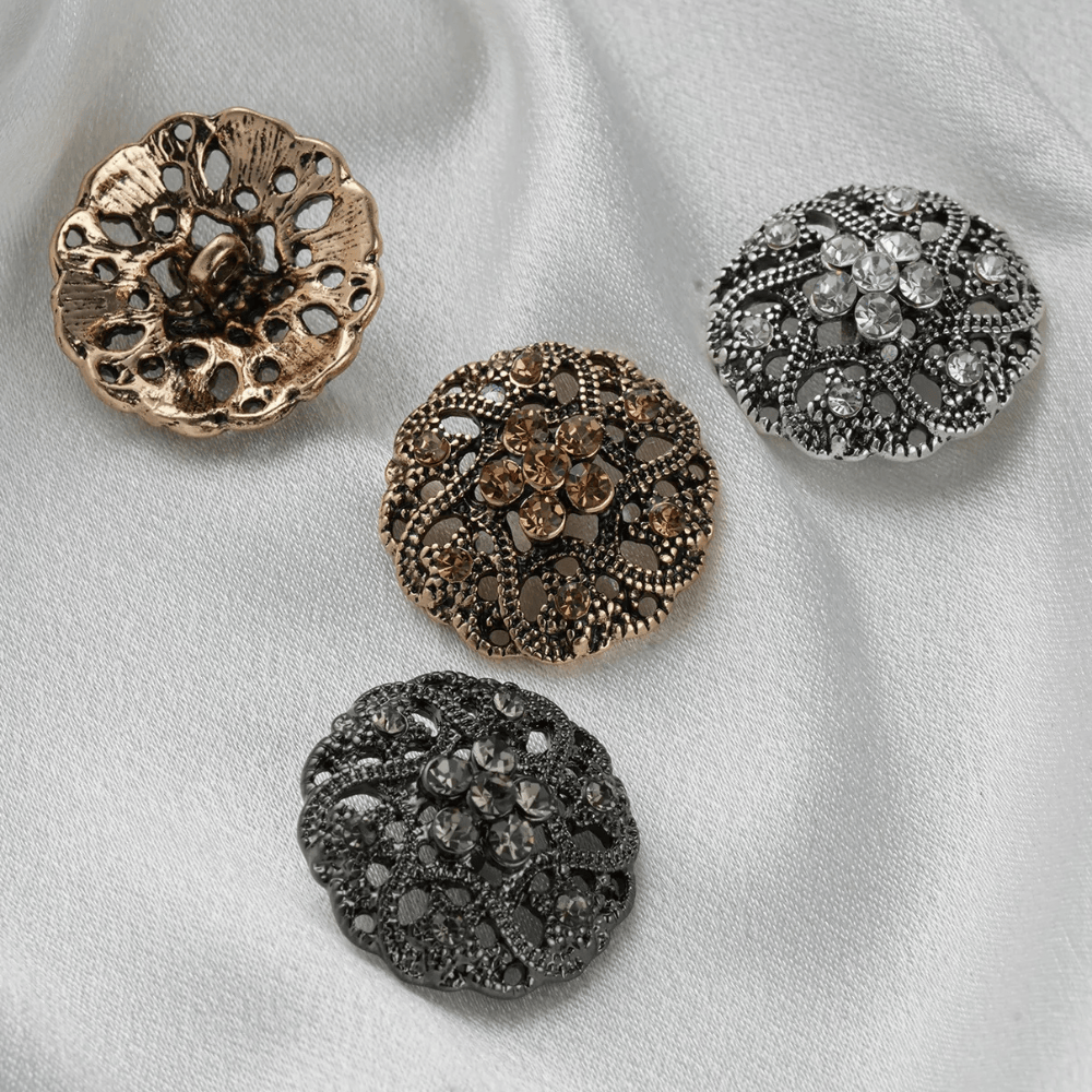 Blommig Concho med kristallaccent