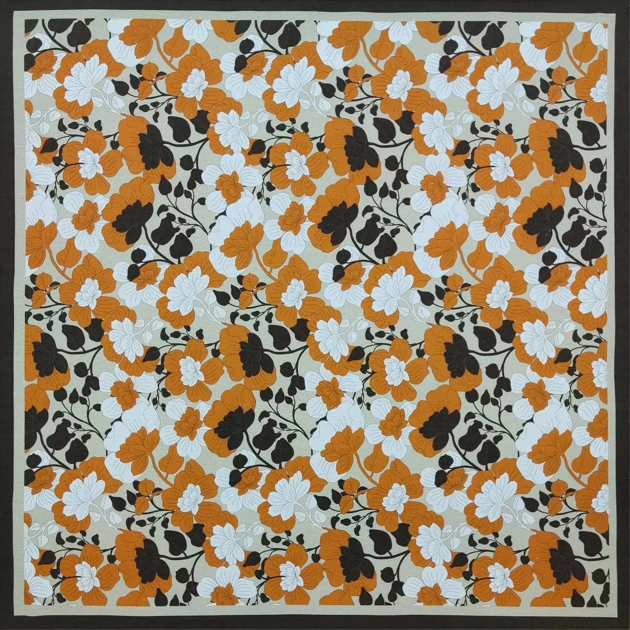 Blommig Retro Bandana i 70-talsstil