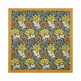 Blommig Vintage Bandana med Gul Kant