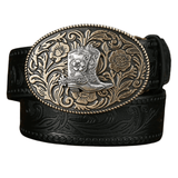 Blommigt cowboybälte