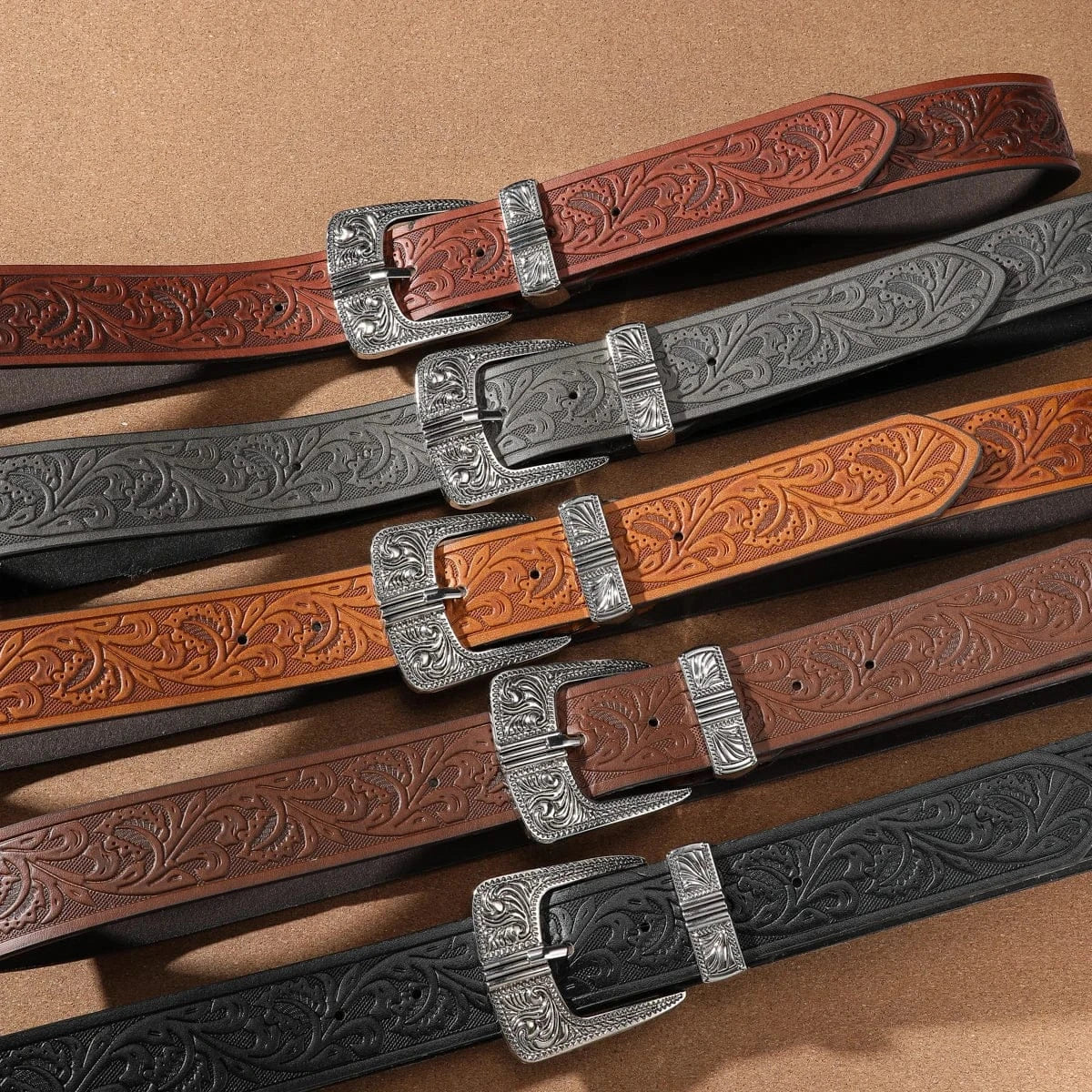 Blommigt westernbälte