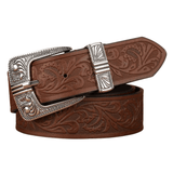 Blommigt westernbälte Mörkbrun / 120cm