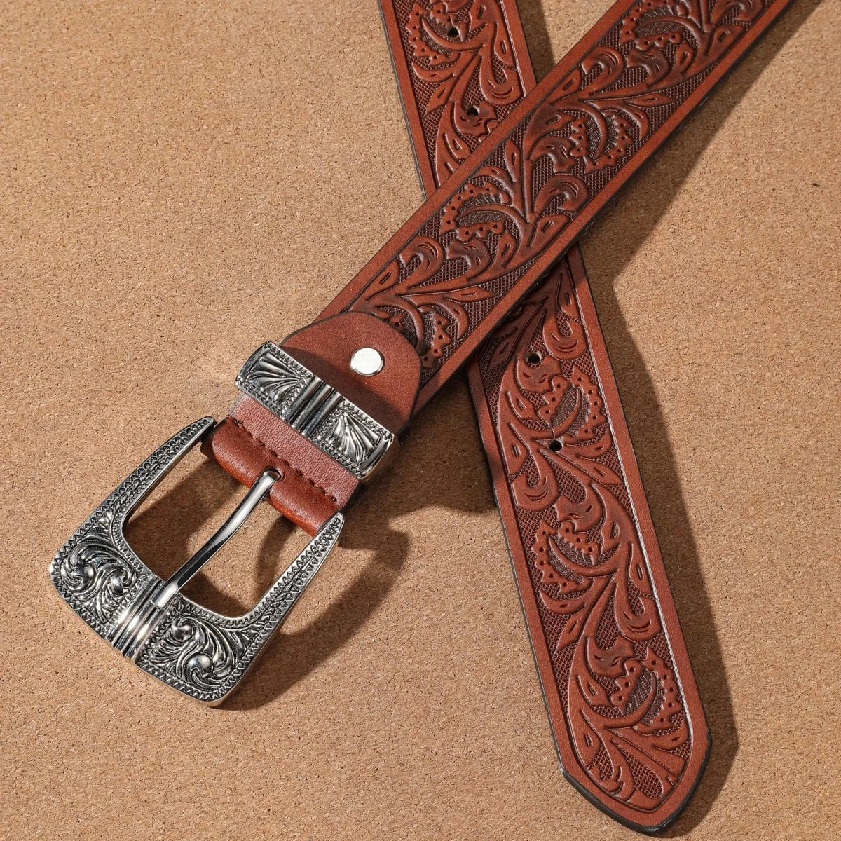 Blommigt westernbälte