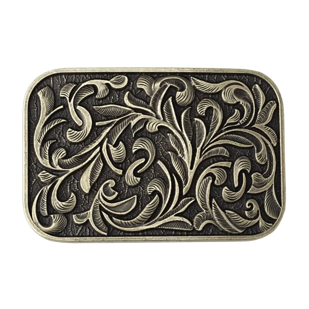 Blommönster Bältesspänne Metall