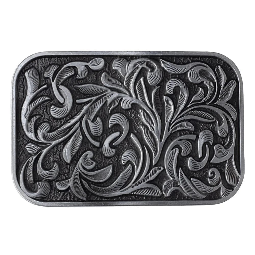 Blommönster Bältesspänne Metall