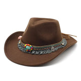 Bohemisk filt cowboyhatt