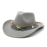 Bohemisk filt cowboyhatt