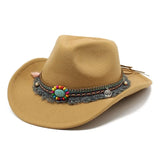 Bohemisk filt cowboyhatt