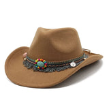 Bohemisk filt cowboyhatt
