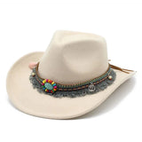 Bohemisk filt cowboyhatt
