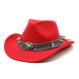 Bohemisk filt cowboyhatt