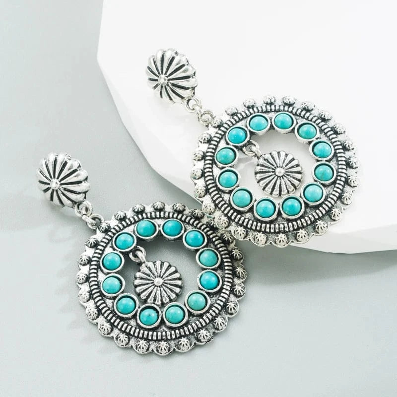 Bohemiska örhängen silver