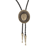 Bolo tie antikt cowboyhat Guld
