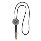 Bolo tie i läder med flygande örn och stjärndesign