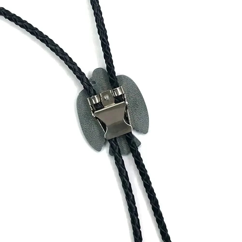 Bolo tie i ornform med agatsten