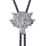 Bolo tie med 3D-varghuvud i metall