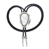 Bolo tie med ädelstenslook i vattendroppsform