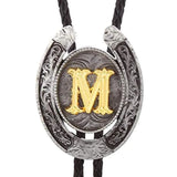 Bolo tie med bokstavsemblem A–Z