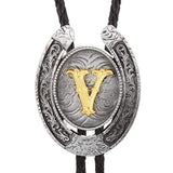 Bolo tie med bokstavsemblem A–Z