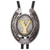 Bolo tie med bokstavsemblem A–Z