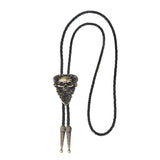Bolo tie med dödskalle i vintage-stil