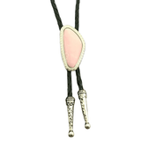 Bolo tie med färgad sten i oregelbunden form