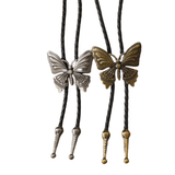 Bolo tie med fjäril i metall