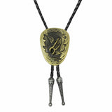 Bolo tie med flygande örn i antikmetall