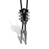 Bolo tie med gitarrhänge i emalj