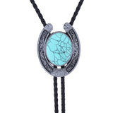 Bolo tie med hästsko och natursten
